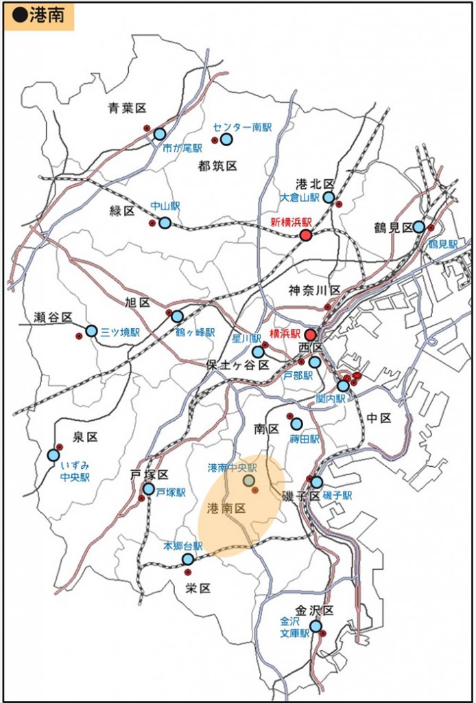 キョウエイアド 交通広告 横浜市営バス 走行エリア