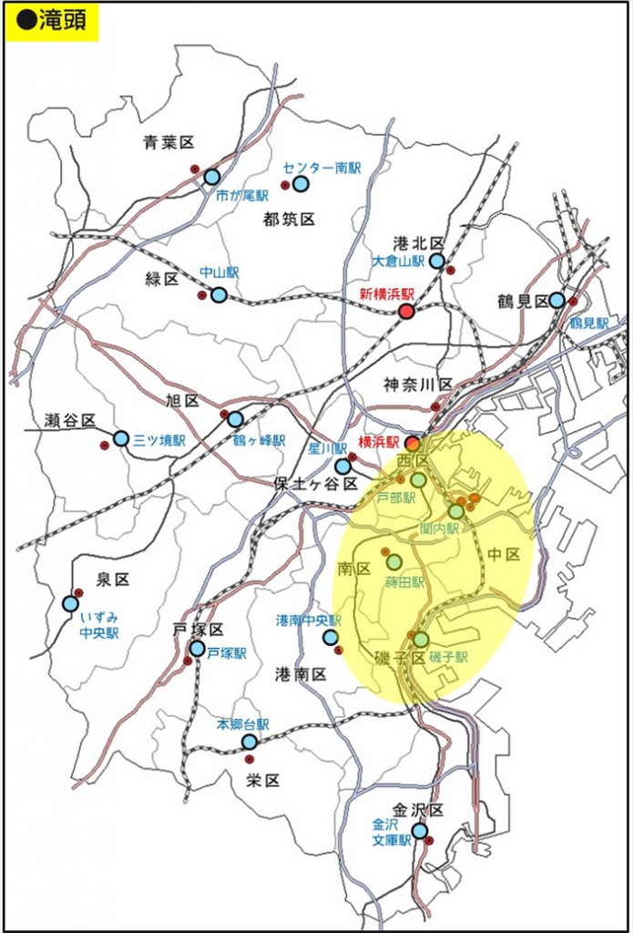 キョウエイアド 交通広告 横浜市営バス 走行エリア
