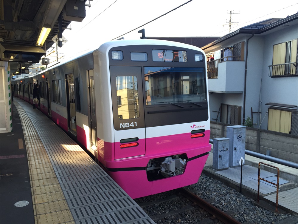 キョウエイアド 交通広告　新京成　N800形 サブロク両面ステッカー　