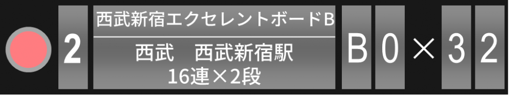 キョウエイアド 交通広告 駅ばりボード 大きさランキング