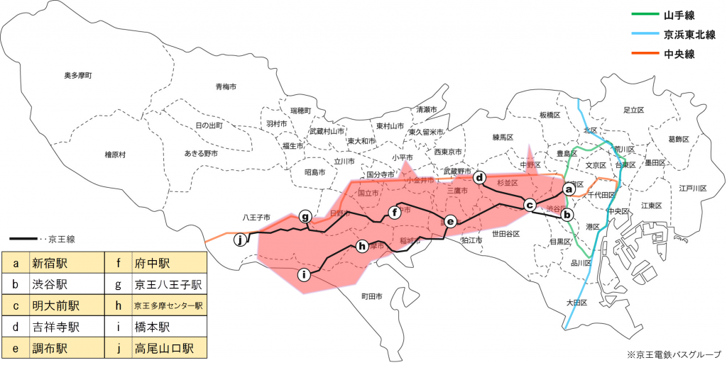 キョウエイアド 交通広告　東京都　バスマップ