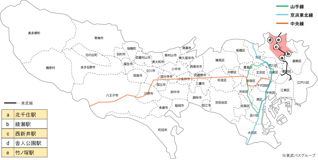 キョウエイアド 交通広告　東京都　バスマップ