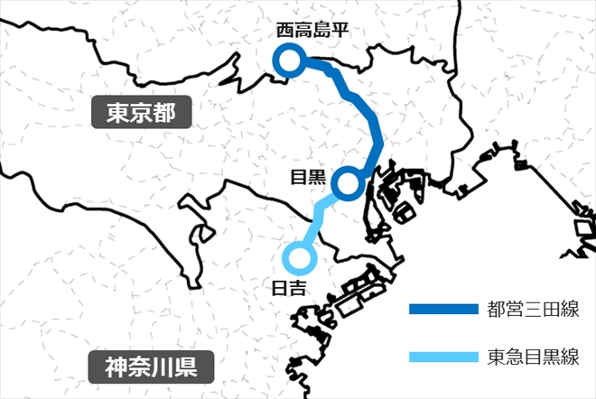 キョウエイアド 交通広告　乗り入れ　乗入れ　相互乗入れ　直通運転　相互乗り入れ